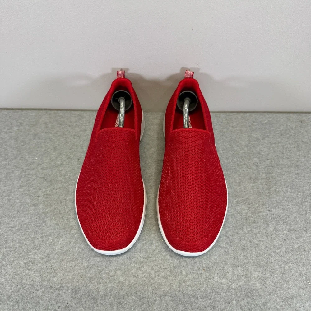 Skechers Go Walk Womens Shoes Size 9 Joy Red Mesh Slip On Walking Sneaker 15600W